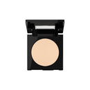 Compact powder in a black case on a white background