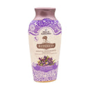 Felce Azzurra Ritualia shower gel bottle with purple and white design on a white background