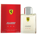 Ferrari Scuderia Ferrari Red perfume bottle and packaging on a white background