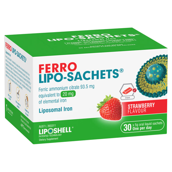 Ferro Lipo-Sachets Strawberry Flavour 30x 5g Sachets