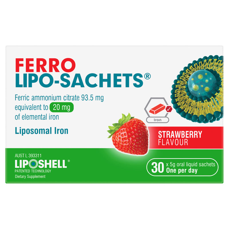 Ferro Lipo-Sachets Strawberry Flavour 30x 5g Sachets