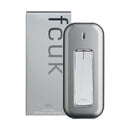 FCUK perfume bottle and packaging on a white background