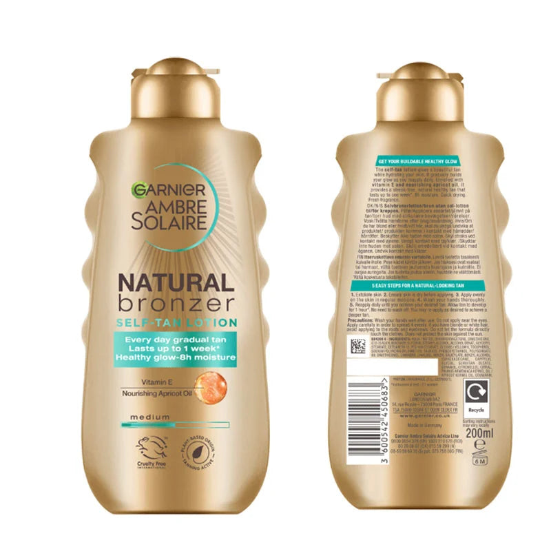 Garnier Ambre Solaire Natural Bronzer Self Tan Lotion 200ml