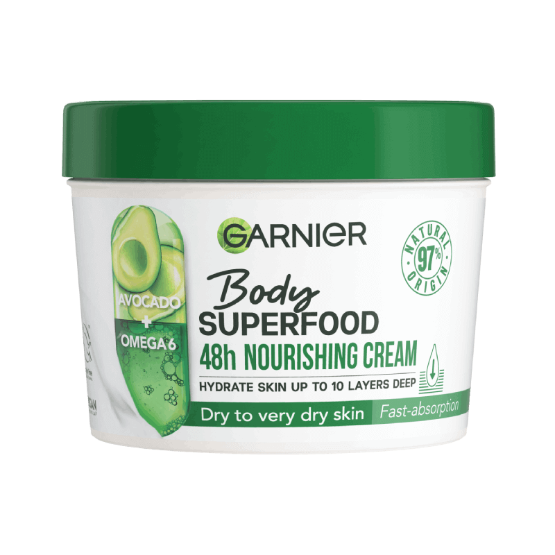 Garnier Body Superfood Avocado & Omega 6 Body Cream 380ml