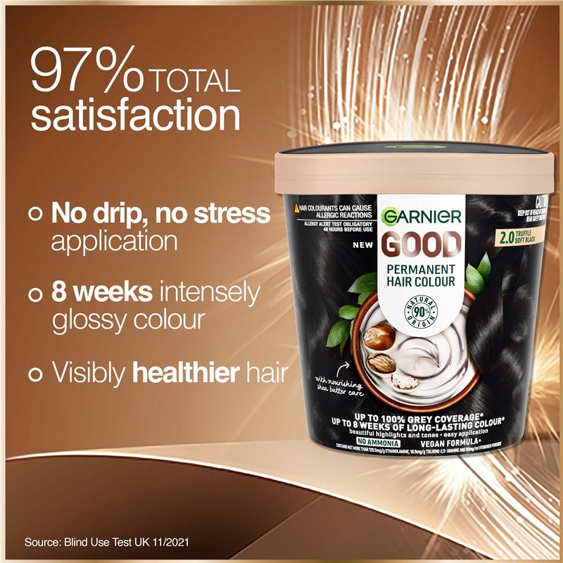 Garnier Good Permanent Haircolour 2.0 Truffle Soft Black