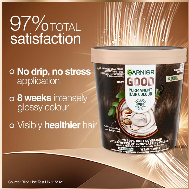 Garnier Good Permanent Haircolour 4.0 Cacao Brown