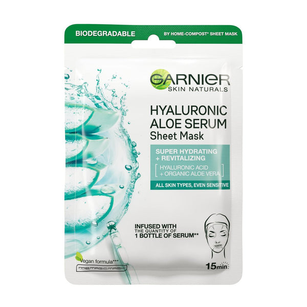 Garnier Hydra Bomb Hyaluronic Aloe Vera Serum Sheet Mask