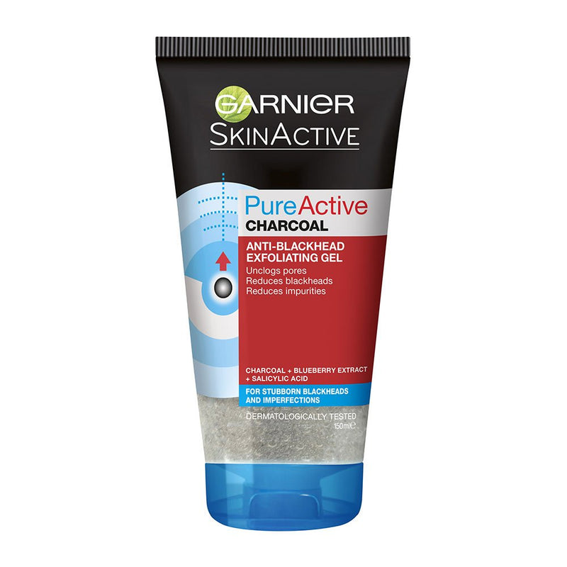 Garnier Pure Active Anti-Blackhead Charcoal Exfoliating Gel 150ml