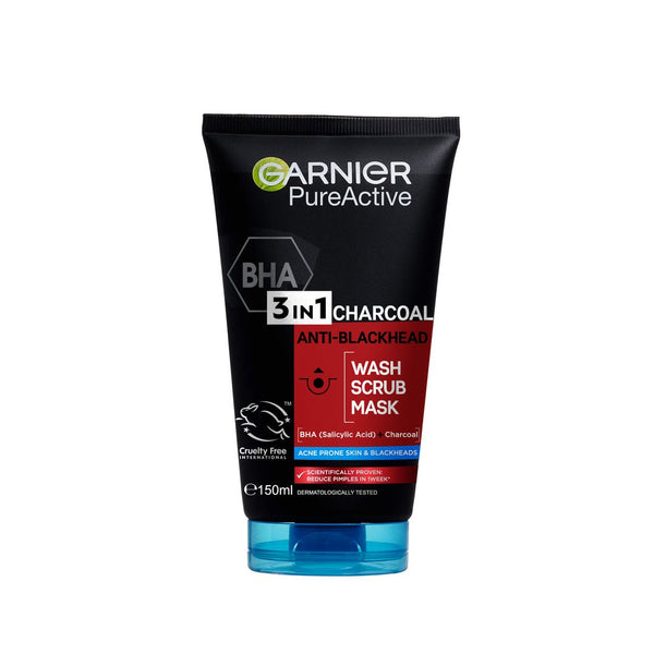 Garnier Pure Active Intensive Charcoal 3-in-1 Wash 150ml