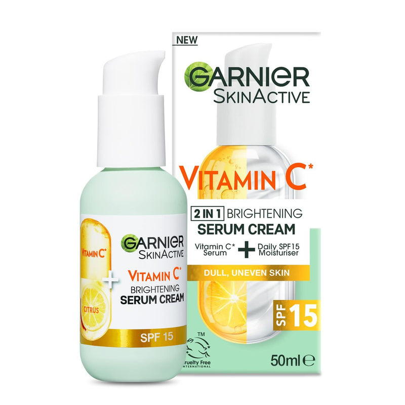 Garnier Skin Active Vitamin C* Brightening Serum Cream with SPF15 50ml