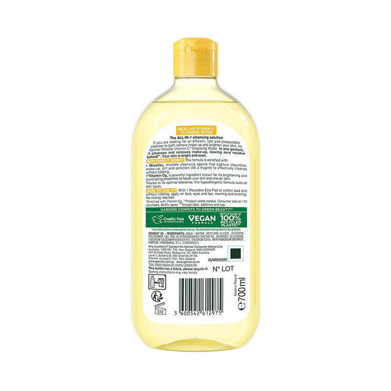 Garnier Vitamin C Cleansing Micellar Water 700ml