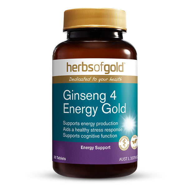Herbs Of Gold Ginseng 4 Energy Gold 30tabs