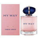 Giorgio Armani 'My Way' perfume bottle and packaging on a white background