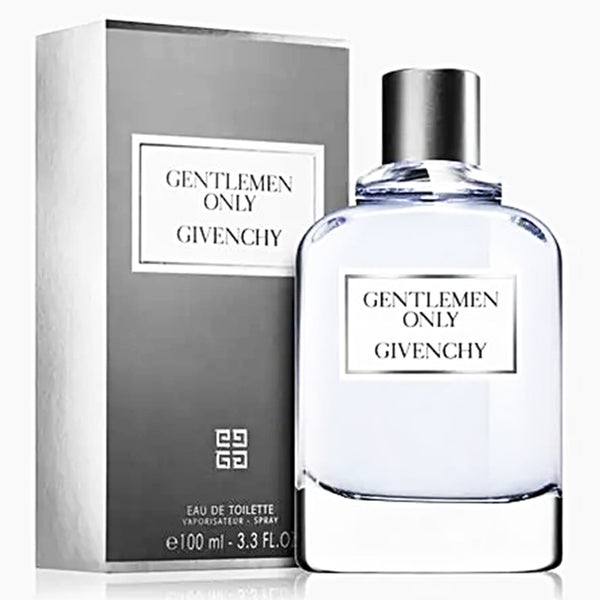 Givenchy Gentlemen Only perfume bottle and packaging on a white background