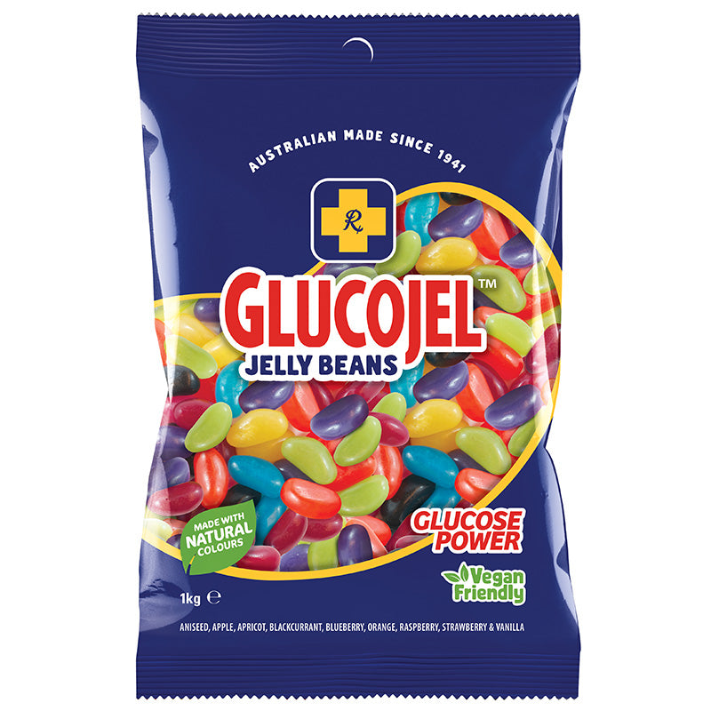 Glucojel Jelly Beans Bulk Pack 1kg