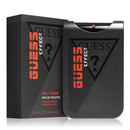 Guess Effect 2 perfume bottle and matching box in black with orange and white branding, shown on a white background.