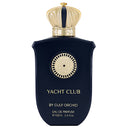 Perfume bottle labeled 'Yacht Club by Gulf Orchid' on a white background
