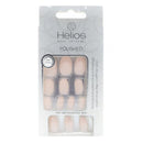 Helios Polished Press On Nails - Nude Matte Oval 24 pieces on a white background