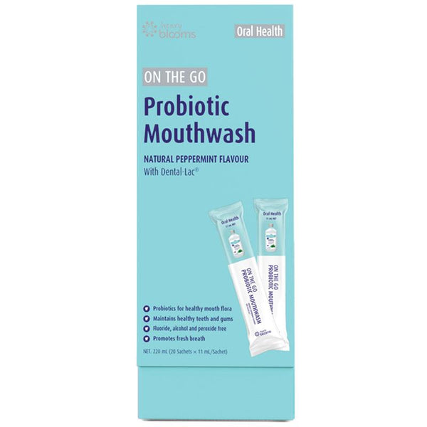 Henry Blooms On The Go Probiotic  Mouthwash  20 x 11ml Sachets