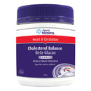 Jar of Henry Blooms Cholesterol Balance Beta-Glucan Powder on a white background