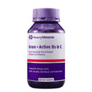 Henry Blooms Iron + Active Bs & C - 30 Capsules on a white background