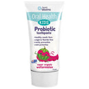 Tube of Honey Blooms Kids Probiotic toothpaste on a white background