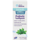 Box of Henry Blooms Probiotic Whitening Toothpaste on a white background
