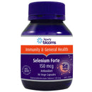 Bottle of Henry Blooms Selenium Forte supplement on a white background