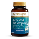 Herbs of Gold Activated B Complex supplement bottle on a white background