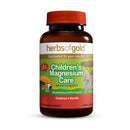 Herbs of Gold Children's Magnesium Care supplement bottle on a white background
