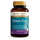 Herbs of Gold Stress Ease supplement bottle on a white background