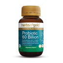Herbs of Gold Probiotic 60 Billion supplement bottle on a white background