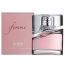 BOSS Femme eau de parfum bottle and packaging on a white background