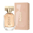 BOSS The Scent perfume bottle and packaging on a white background
