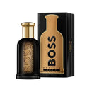 BOSS Bottled Elixir perfume bottle and packaging on a white background