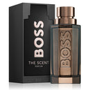 BOSS The Scent perfume bottle and packaging on a white background