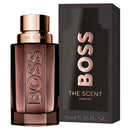BOSS The Scent perfume bottle and packaging on a white background