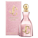 Pink perfume bottle and packaging with gold accents on a white background