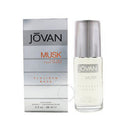 Jovan Musk cologne bottle and packaging on a white background