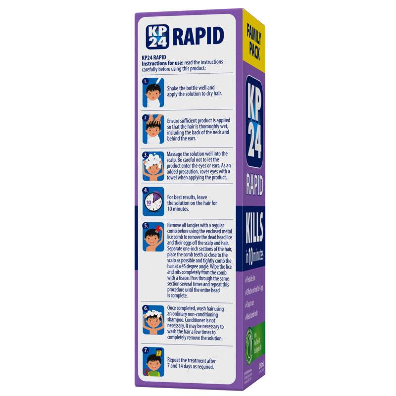 KP24 Rapid Family Pack With Comb 250ml