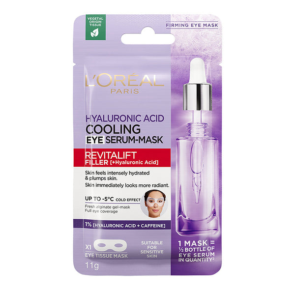 L’Oréal Paris Revitalift Filler Hyaluronic Acid & Caffeine Plumping & Brightening Eye Sheet Mask