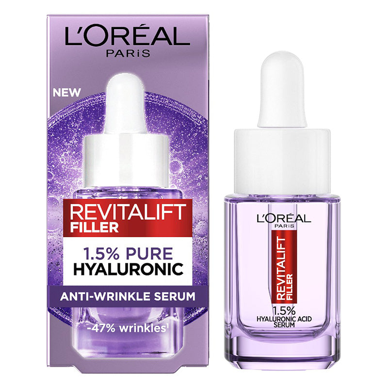 L'Oréal Paris Revitalift Filler 1.5% Hyaluronic Acid Plumping Face Serum 15ml