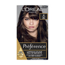 L'Oreal Paris hair color packaging with a model's face on a white background