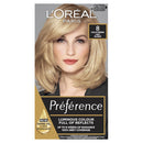 L'Oreal Paris hair color packaging with a model featuring California Blonde color.