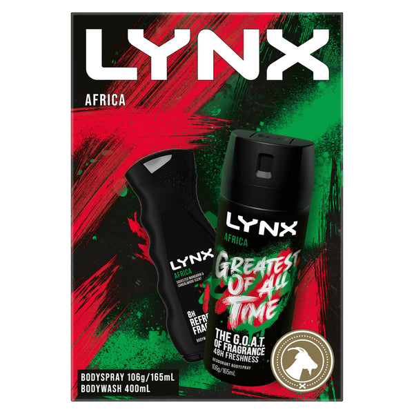 Lynx africa hot sale pack