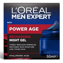L'Oreal Men Expert Power Age Recharging Night Gel packaging on a white background