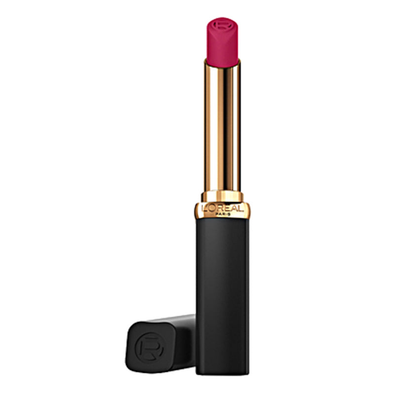 L'Oreal lipstick with pink shade on a white background