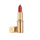 L'Oreal lipstick with gold casing on a white background