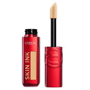 L'Oreal Skin Ink makeup product with red casing and beige applicator on a white background