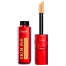 L'Oreal Skin Ink lip product with red casing and beige applicator on a white background